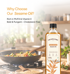 Single-Filtered Wood-Pressed Sesame Oil