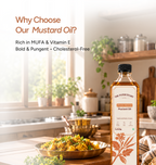 Single-Filtered Wood-Pressed Mustard Seed Oil