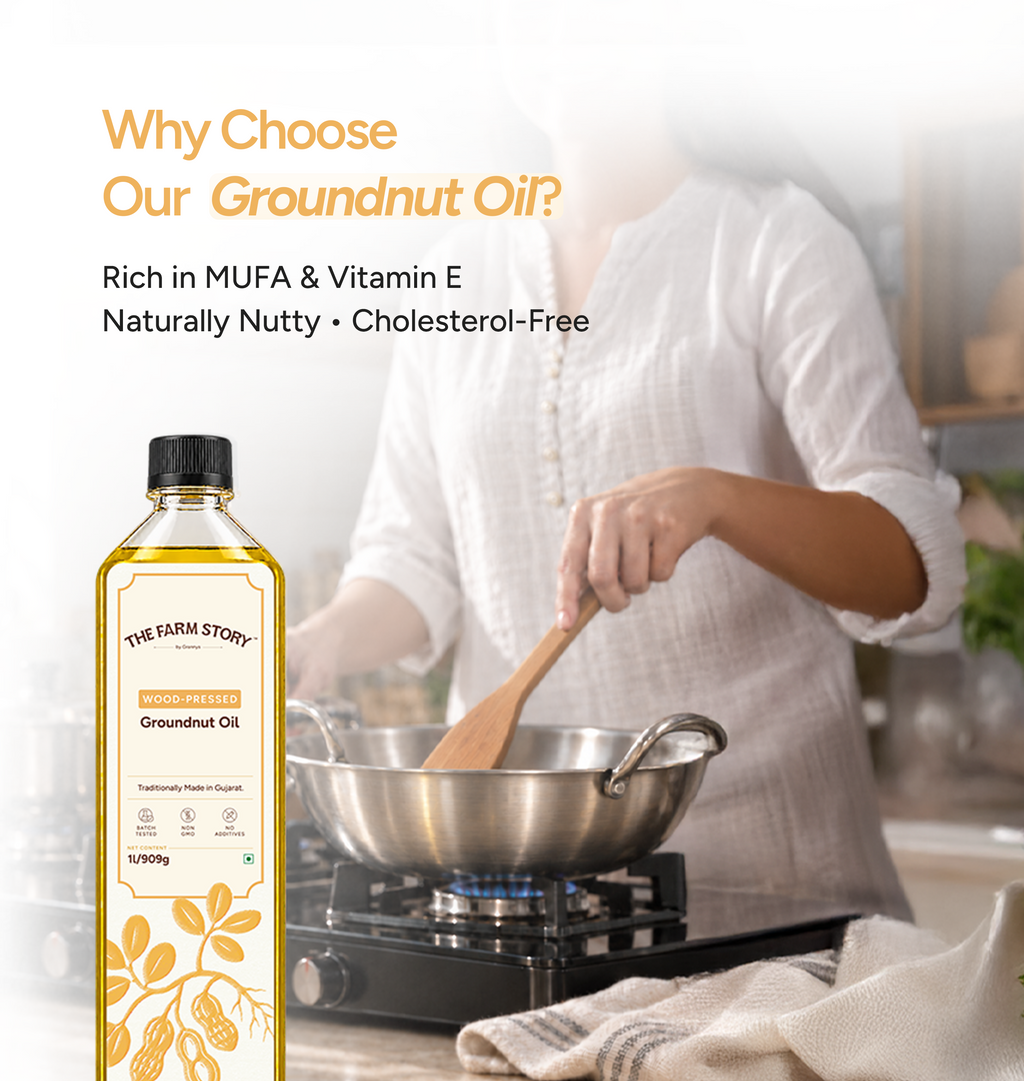 Single-Filtered Wood-Pressed Groundnut Oil