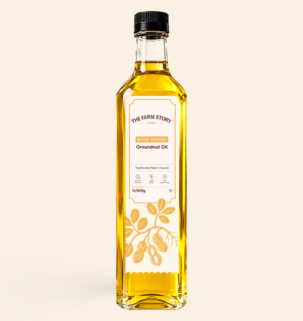Single-Filtered Wood-Pressed Groundnut Oil