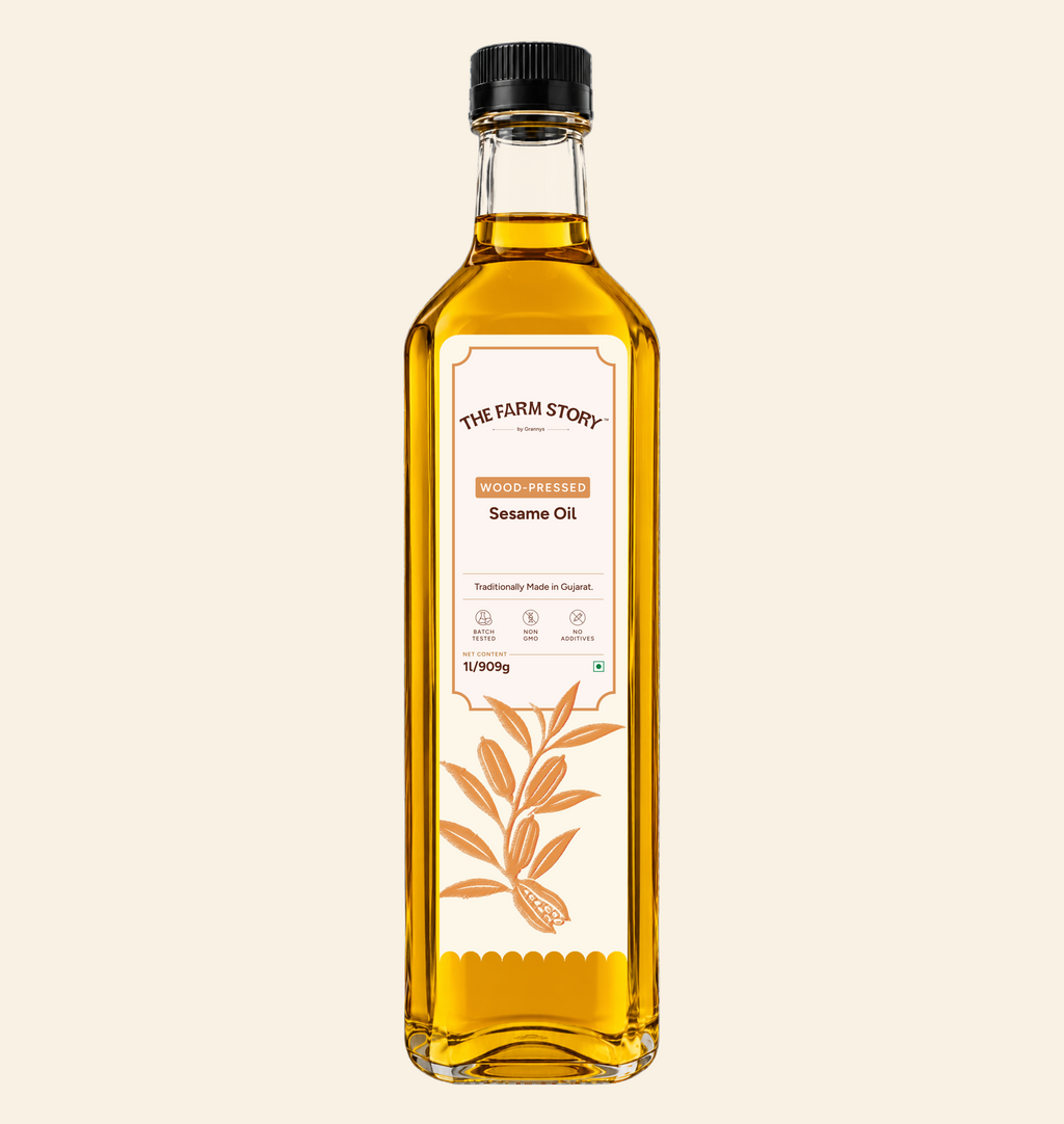 Single-Filtered Wood-Pressed Sesame Oil